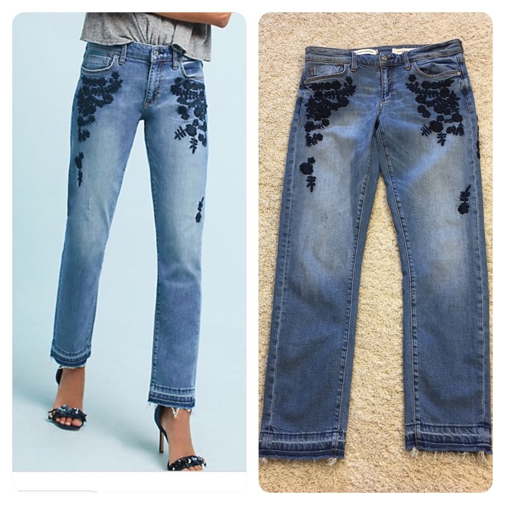 Anthropologie Pilcro Mid-Rise Slim Boyfriend Jeans